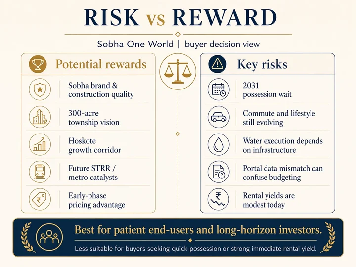 Risk reward visual for Sobha One World